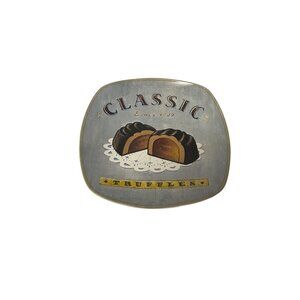 Sakura Classic Truffles Plate 8.5" Square Ceramic Confections Dish Dishwasher Sa